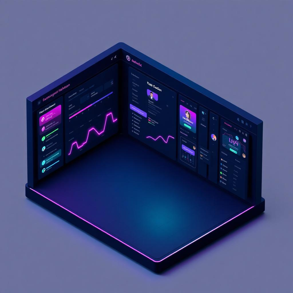 V-Facture immersive 3D dashboard